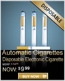 Automatic Cigarettes disposable electronic cigarette - only $9.99.